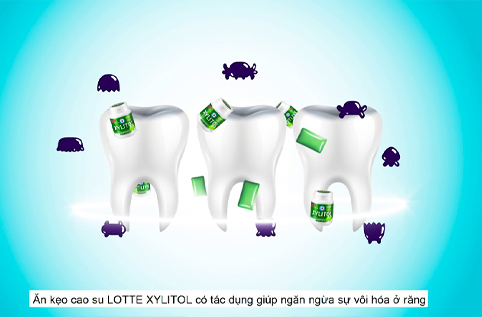 Lotte Xylitol - ngăn ngừa vôi hóa gây sâu răng